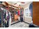 Well-organized walk-in closet with custom shelving and drawers at 3819 Se 38Th Loop, Ocala, FL 34480