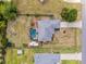 Aerial view of property, highlighting pool and backyard at 4864 Sw 103Rd Street Rd, Ocala, FL 34476