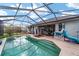 Spacious screened pool and patio area at 4864 Sw 103Rd Street Rd, Ocala, FL 34476