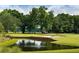 Stunning golf course with a pond reflecting the trees at 5395 Nw 46Th Ln, Ocala, FL 34482