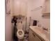 Clean bathroom with a toilet and vanity at 1628 Bay Meadows Ln, The Villages, FL 32159