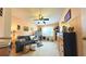 Home office space with a couch and desk at 17096 Se 96Th Chapelwood Cir, The Villages, FL 32162