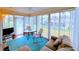 Bright sunroom offers ample space for relaxing and entertaining at 17096 Se 96Th Chapelwood Cir, The Villages, FL 32162