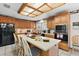 Spacious kitchen with island, ample cabinetry, and modern appliances at 22777 Sw Surf Blvd, Dunnellon, FL 34431