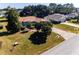 Aerial view of single-Gathering home with driveway and yard at 3333 Nw 47Th Ct, Ocala, FL 34482