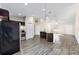 Modern kitchen featuring stainless steel appliances and granite countertops at 4069 Sw 130Th Pl, Ocala, FL 34473