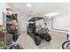 Garage with golf cart and additional storage at 6115 Sw 74Th Ct, Ocala, FL 34474