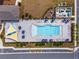 Aerial view of community pool area at 6115 Sw 74Th Ct, Ocala, FL 34474