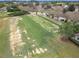 Aerial view of a driving range with hitting bays and golf carts at 7824 Se 166Th Smallwood Pl, The Villages, FL 32162