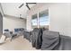 Screened patio with Traeger grill and comfortable seating at 9229 Sw 52Nd Place Rd, Ocala, FL 34481
