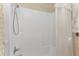 Shower stall with white walls and curtain at 1105 Ne 17Th Ne Ter, Ocala, FL 34470