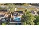 Bird's-eye view of a home with a private pool at 14470 Sw 34Th Terrace Rd, Ocala, FL 34473