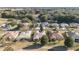 Aerial view of homes on a tree-lined street at 16182 Sw 14Th Ave Rd, Ocala, FL 34473