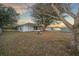 Large backyard with fire pit and mature trees at 37 Willow Run, Ocala, FL 34472