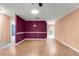 Simple dining room with wood floors and two-toned walls at 8637 Sw 97Th Lane Rd # A, Ocala, FL 34481