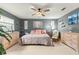 Spacious main bedroom with king-size bed and ample closet space at 8738 Sw 90Th St # B, Ocala, FL 34481