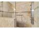 Walk-in shower with multi-function shower head and grab bar at 8750 Sw 91St Pl # A, Ocala, FL 34481