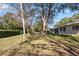 Landscaped backyard with lush lawn and mature trees at 9802 Sw 88Th Ter # A, Ocala, FL 34481