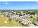 Aerial view highlighting home's location and golf course at 9836 Se 175Th Pl, Summerfield, FL 34491