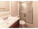 Bathroom with shower and vanity at 10918 Se 50 Ave, Belleview, FL 34420