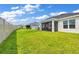 Spacious backyard with green grass and privacy fence at 1789 Usrey Ct, Okahumpka, FL 34762