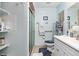 Bathroom with walk-in shower and grab bars at 11253 Sw 77Th Ct, Ocala, FL 34476