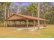 Covered picnic pavilion with tables and grill at 13055 Ne 7Th Loop, Silver Springs, FL 34488