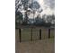 Black chain link fence encloses backyard at 15155 Sw 52 Cir, Ocala, FL 34473