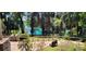 Scenic view of a turquoise spring surrounded by lush tropical trees with benches for enjoying the scenery at 2162 Nw 23Rd Loop, Ocala, FL 34475