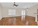 Hardwood floor living room with French doors at 4945 Nw 33Rd Ln, Ocala, FL 34482