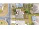 Aerial view showing house placement on the lot at 5470 Nw 26Th Lane, Ocala, FL 34482