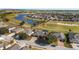 Aerial view of home on golf course community at 6839 Sw 97Th Terrace Rd, Ocala, FL 34481