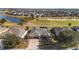 Aerial view of single Gathering home with landscaped yard at 6839 Sw 97Th Terrace Rd, Ocala, FL 34481