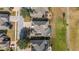 Aerial view of a home with pool, situated in a quiet residential neighborhood at 6839 Sw 97Th Terrace Rd, Ocala, FL 34481