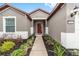 House exterior with red door and walkway at 7402 Sw 99Th Ave, Ocala, FL 34481