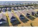 Aerial view of a row of Florida homes with screened patios at 7752 Sw 96Th Avenue Rd, Ocala, FL 34481