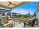 Relaxing patio with wicker furniture and a view at 8332 Sw 54Th Loop, Ocala, FL 34481