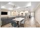 Modern kitchen with white cabinets, granite countertops, and stainless steel appliances at 8878 Sw 103Rd Cir, Ocala, FL 34481