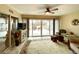 Relaxing sunroom with sliding glass doors and view of backyard at 15715 Sw 11Th Terrace Rd, Ocala, FL 34473