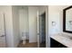 Bathroom with toilet, shelving, and a vanity with a sink at 7729 Sw 85Th Cir, Ocala, FL 34481