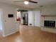 Kitchen with stainless steel appliances and hardwood floors at 8707 Sw 88Th Court Rd # B, Ocala, FL 34481