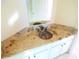 Bathroom with corner granite vanity and copper sink at 9340 Sw 9Th Ter, Ocala, FL 34476