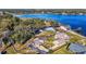 Wide shot of waterfront homes and properties at 10455 Se 143Rd St, Summerfield, FL 34491