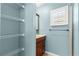 Small bathroom with vanity and shower at 11250 Sw 79Th Ter, Ocala, FL 34476