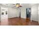 Bright bedroom with hardwood floors and access to bathroom at 11250 Sw 79Th Ter, Ocala, FL 34476