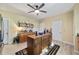 Kitchen features an island with storage and wood cabinets at 1758 Se 7Th St, Ocala, FL 34471