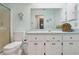 Clean bathroom with a vanity and shower at 1904 Tweed Ct, Leesburg, FL 34788