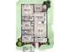 Floor plan showing a 3 bedroom, 2 bath house with a kitchen and living area at 6574 Se 108Th Ln, Belleview, FL 34420