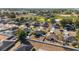 Aerial view showing neighborhood homes, pools, and fences at 6695 Sw 64Th Ter, Ocala, FL 34476