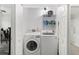 Convenient laundry closet with washer and dryer at 6695 Sw 64Th Ter, Ocala, FL 34476